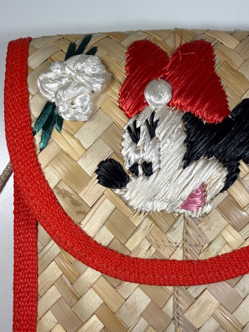 Disney Woven Reed Minnie Mouse Purse Bahamas Tropical Souvenir Cute Vacation Bag - Picture 14 of 14